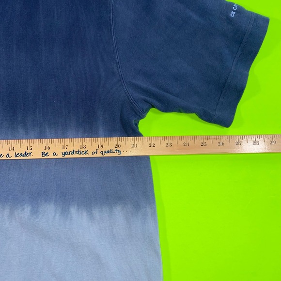 Calvin Klein Jeans Mens Tie Dye T Shirt Blue Ombre Relaxed Fit Size L - Picture 3 of 6
